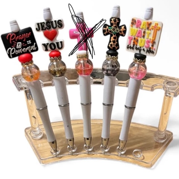 Hand Crafted Other - Christian Beaded Pen (Qty 1)